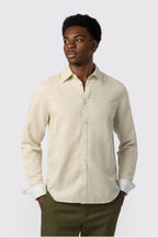 Unique Stone Linen Blend Men Shirt
