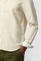 Unique Stone Linen Blend Men Shirt
