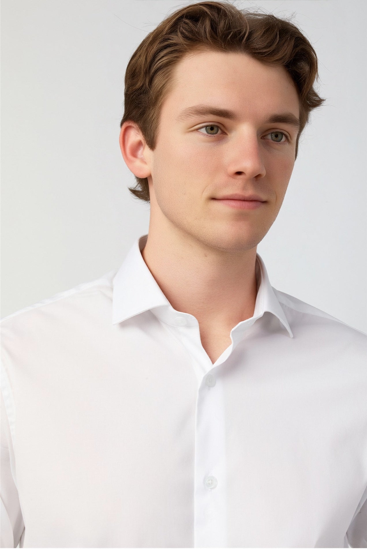Bespoke Non-Iron Stretch White Shirt Secondary image