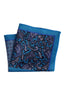 Blue Border Paisley Double-Sided Men's Pocket Square