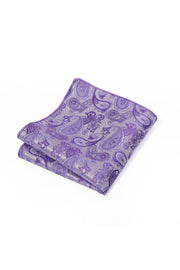 Lilac Paisley Jacquard Men's Pocket Square