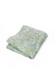 Light Sage Green Paisley Jacquard Men's Pocket Square