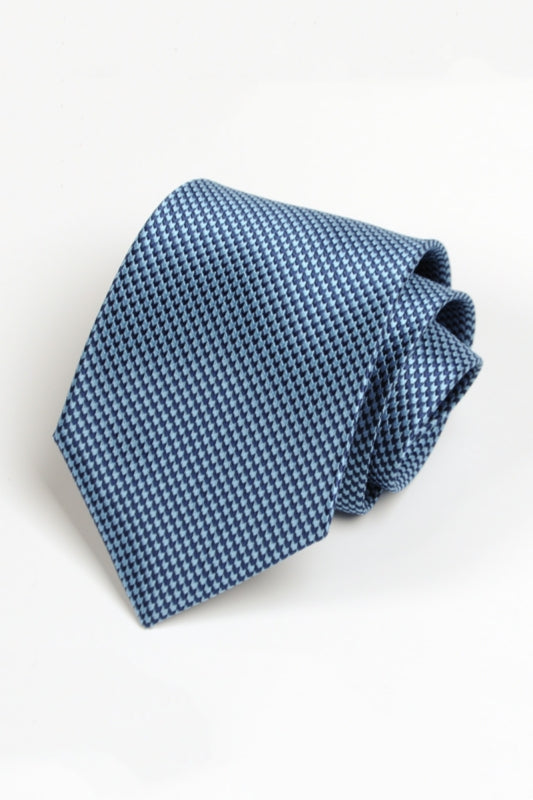 Navy Blue Houndstooth Jacquard Tie Main image