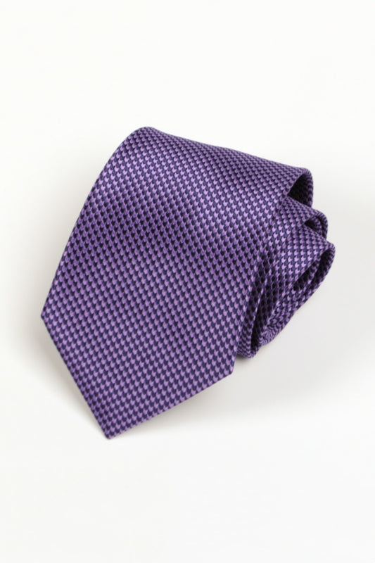Purple Houndstooth Jacquard Tie Main image