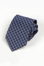 Stylish Dark Blue Plaid Men's Tie