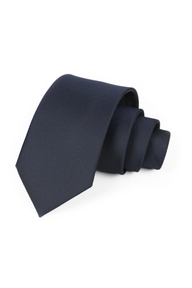 Navy Blue Jacquard Men's Formal Tie Main image