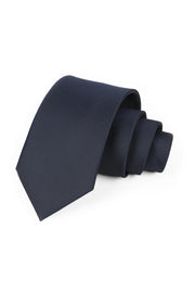 Navy Blue Jacquard Men's Formal Tie