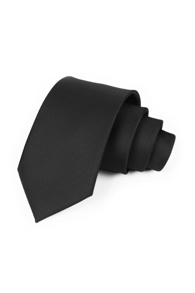 Classic Black Jacquard Men's Formal Tie Main image