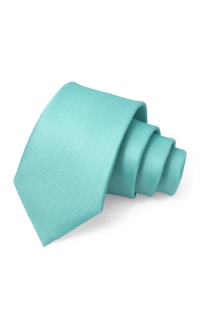Tiffany Blue Jacquard Men's Formal Tie Main image
