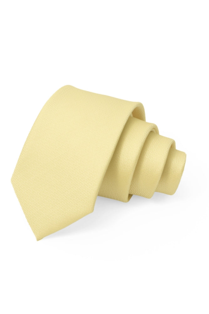 Mild Yellow Jacquard Men's Formal Tie Main image