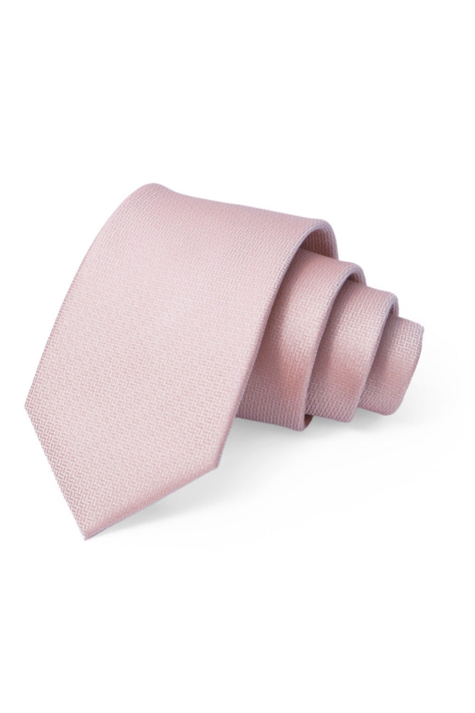 Chic Pink Jacquard Men's Formal Tie