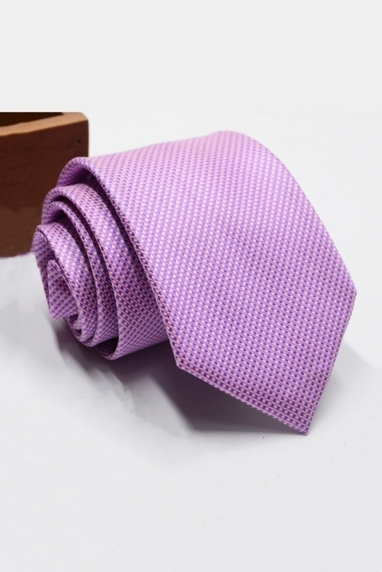 Light Pink-Purple Micro Check Business Tie Main image