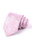 Pale Pink Floral Scroll Jacquard Men's Tie