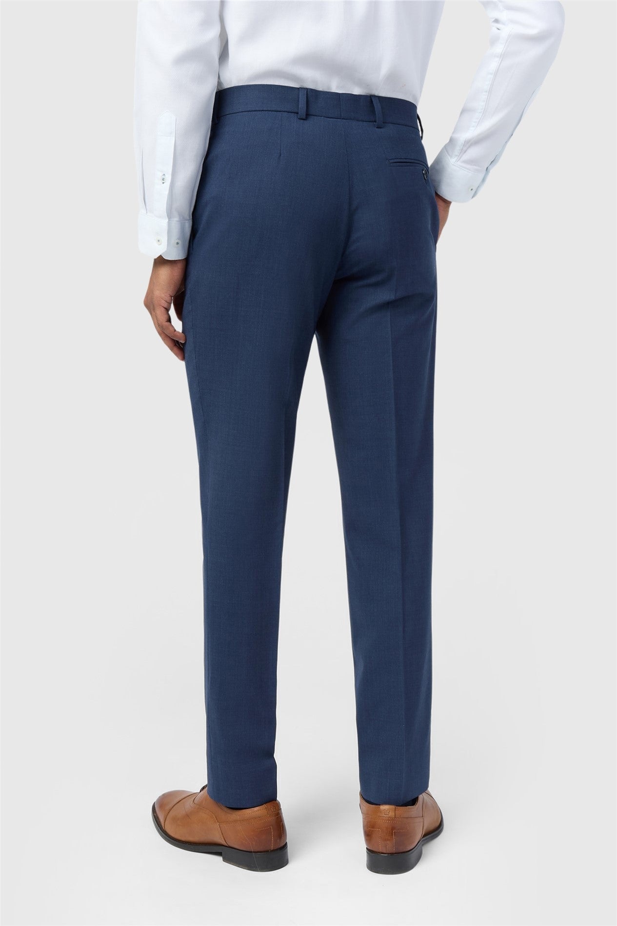 Stylish Blue Stretch Men's Trousers Secondary image