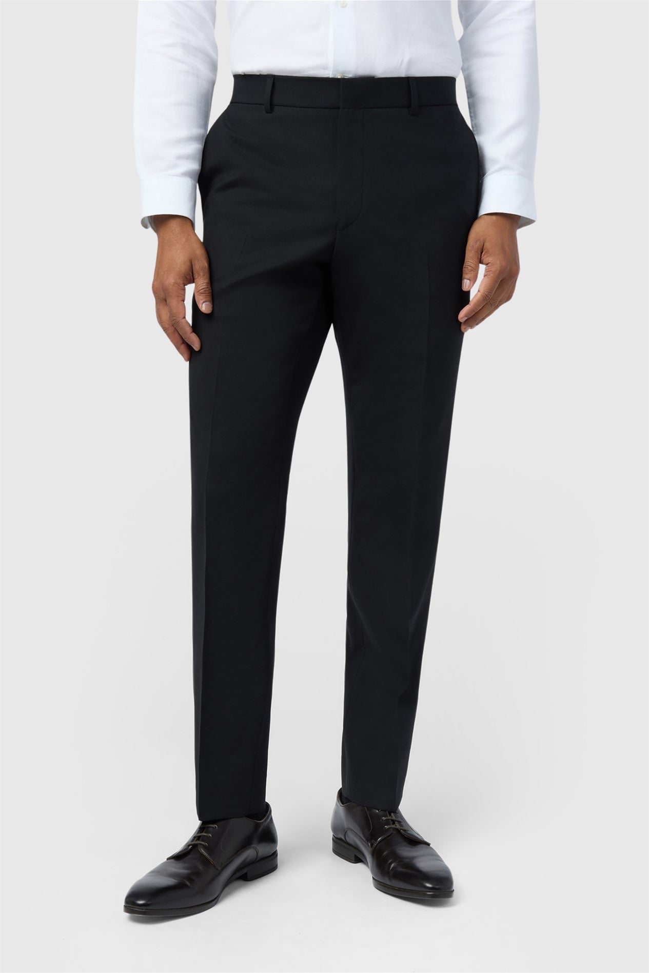 Classic Black Stretch Men's Trousers Main image