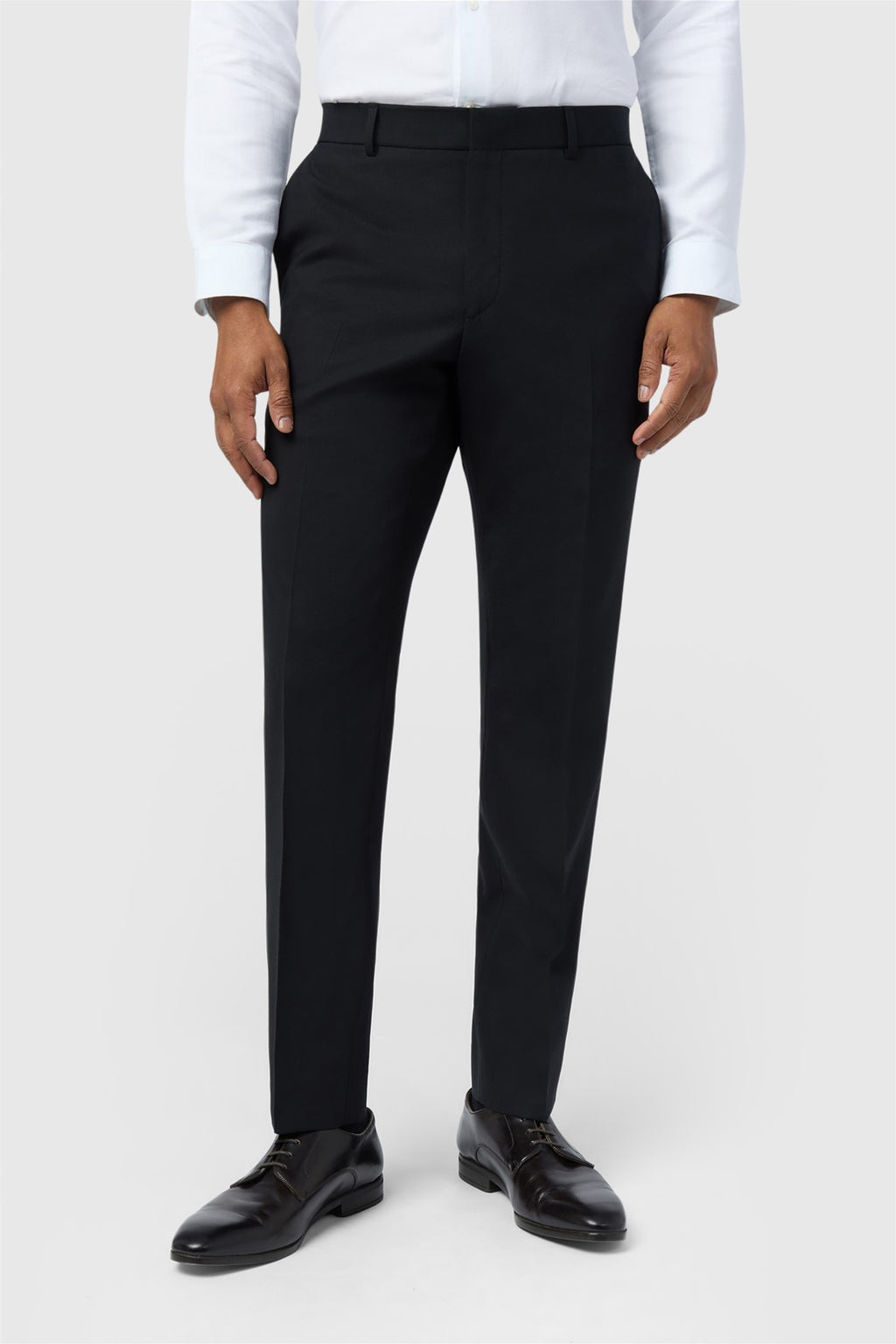 Classic Black Stretch Men's Trousers