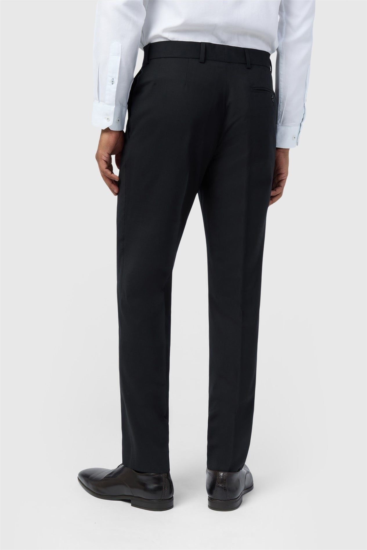Classic Black Stretch Men's Trousers Secondary image