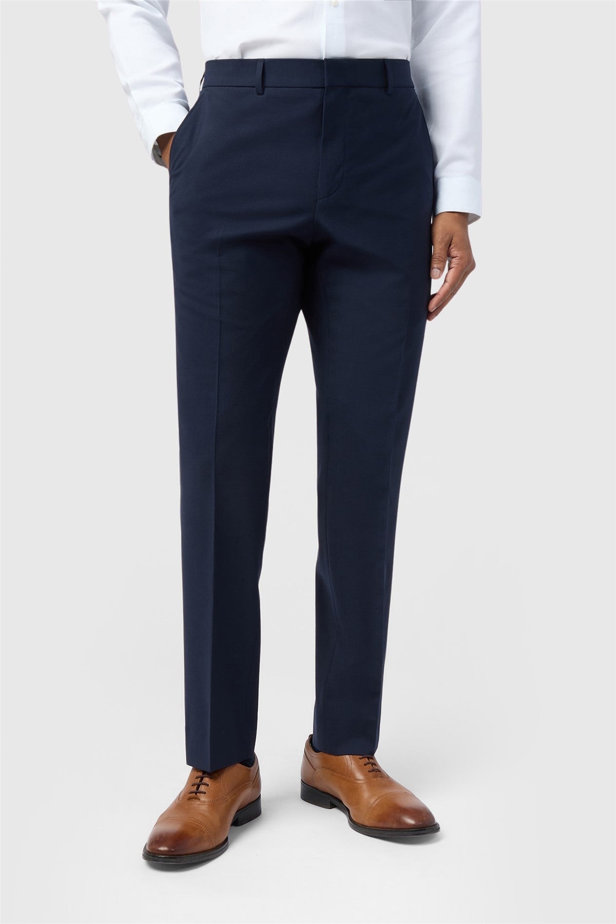 Gentle Navy Stretch Men's Trousers Main image