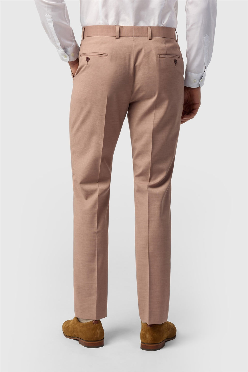 Dark Pink Stretch Men's Trousers