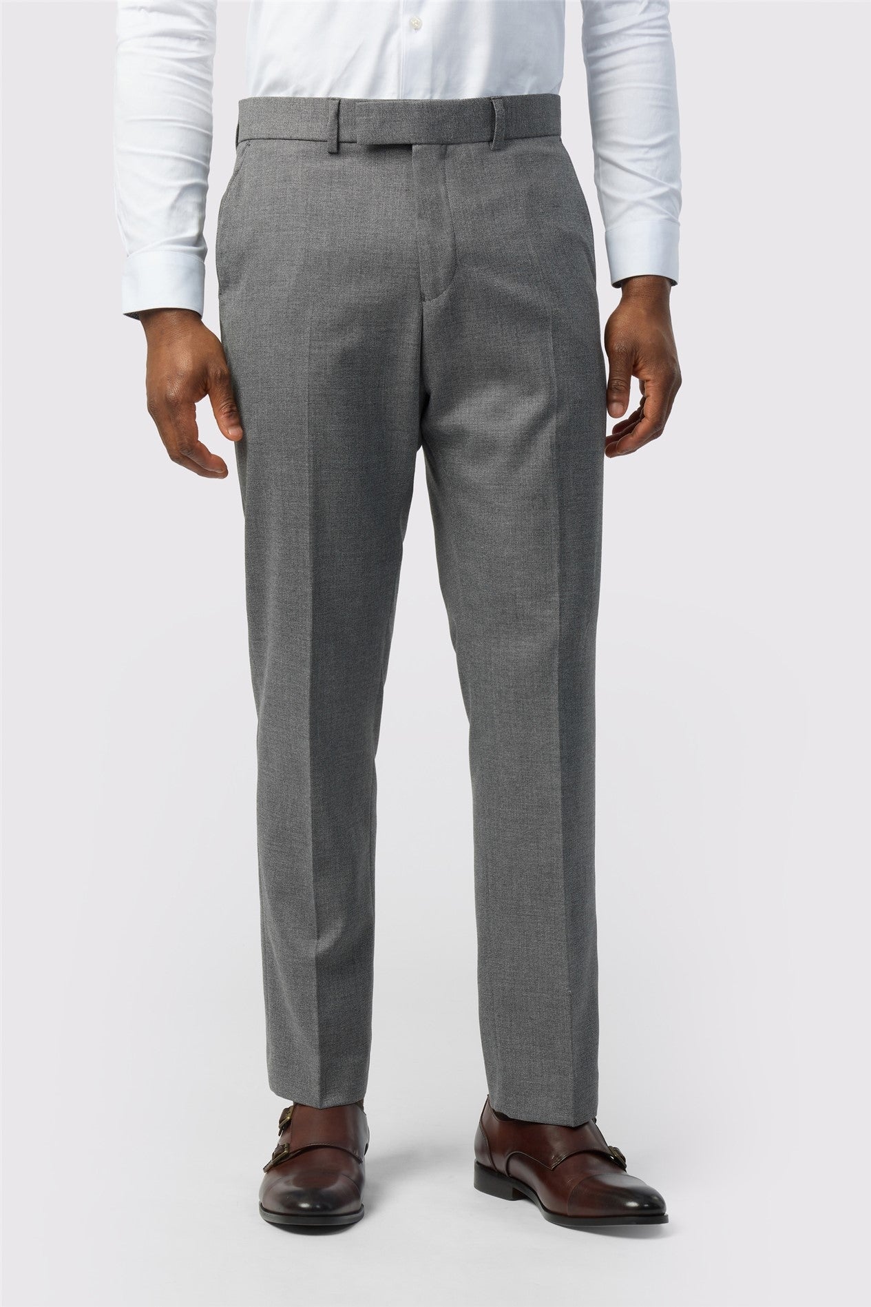 Modern Gray Texture Men's Trousers Main image