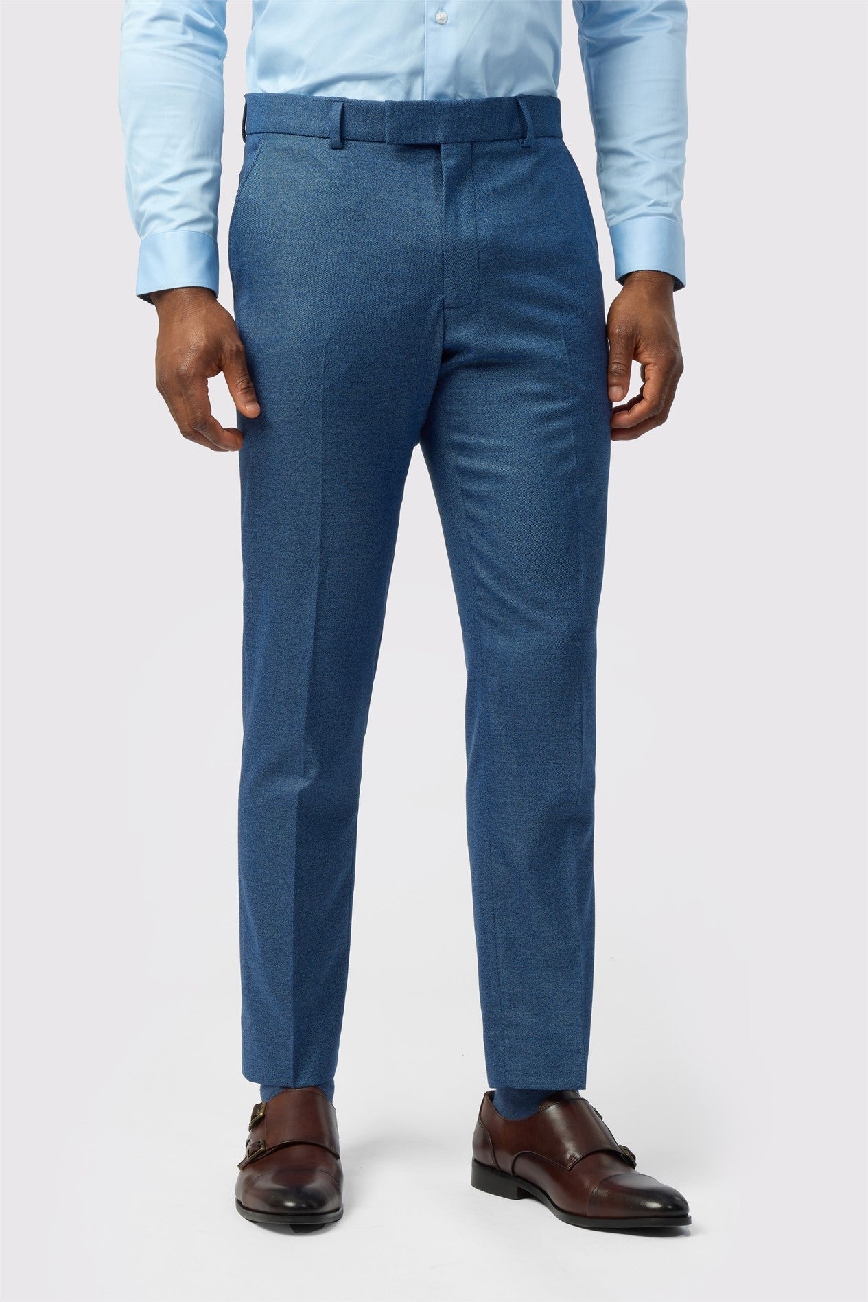 Fashion Blue Texture Men's Trousers Main image
