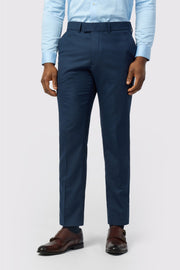 Bespoke Navy Texture Men's Trousers