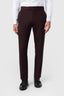 Charming Burgundy Texture Men's Trousers