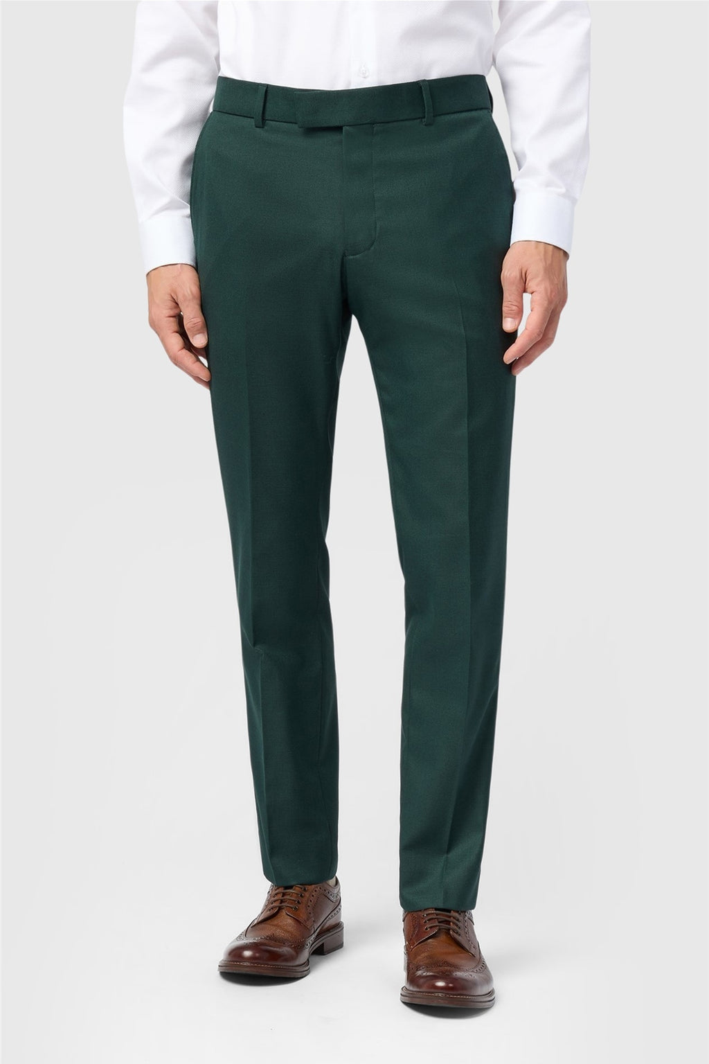 Chic Green Texture Men's Trousers