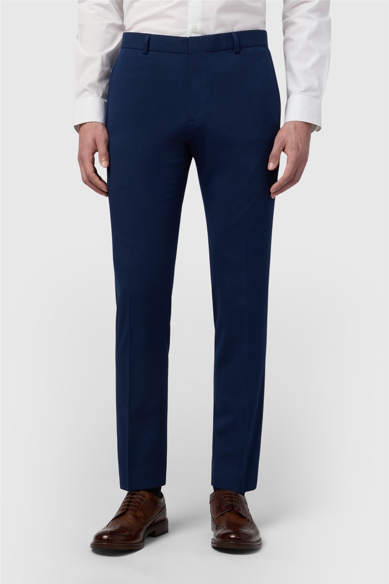 Dark Blue Men's Stretch Trousers Main image