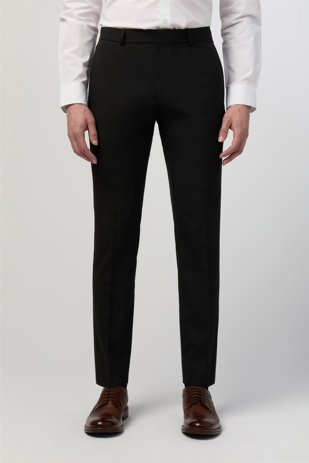 Best Fitted Black Men's Stretch Trousers