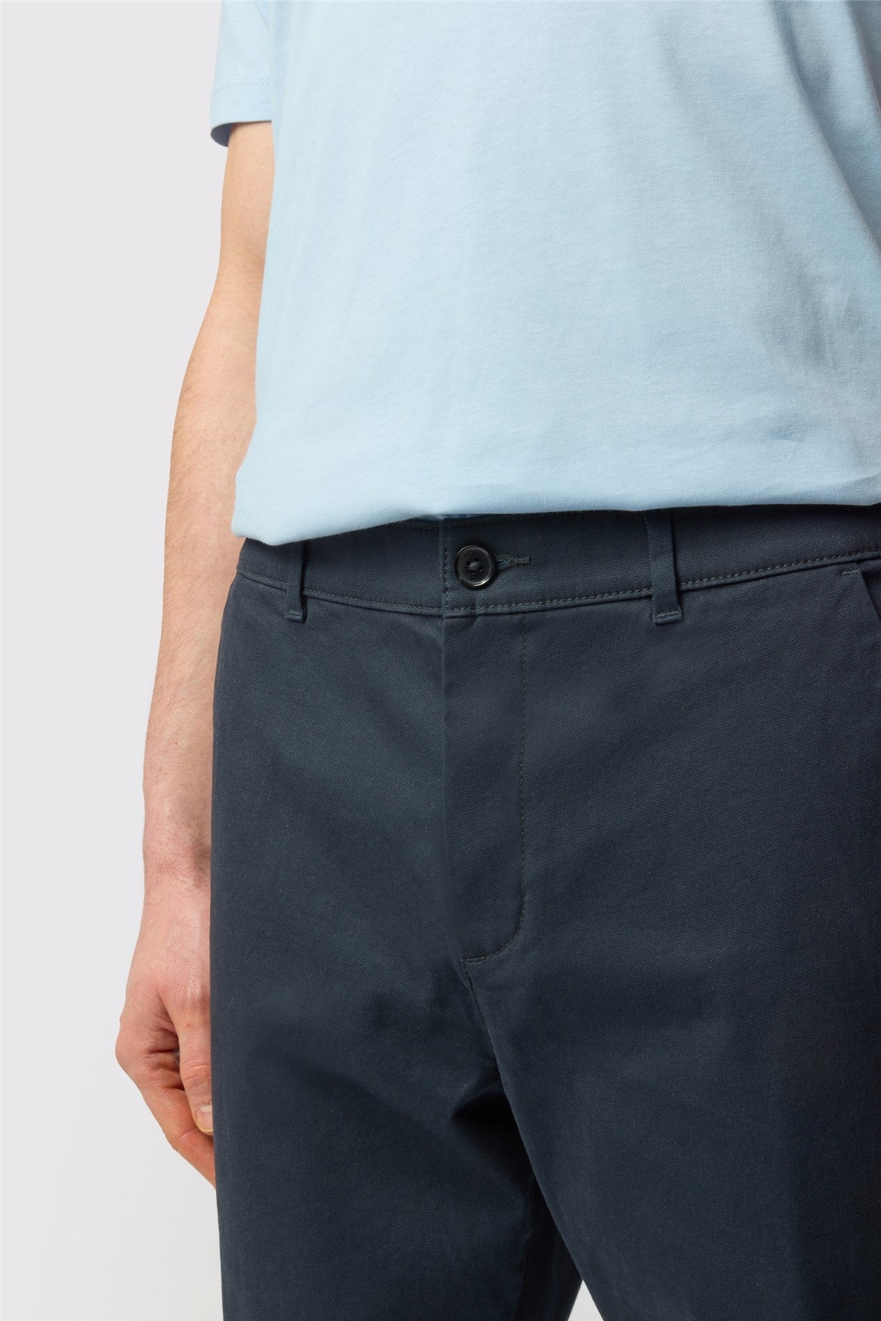 Stylish Navy Stretch Men's Trousers Secondary image