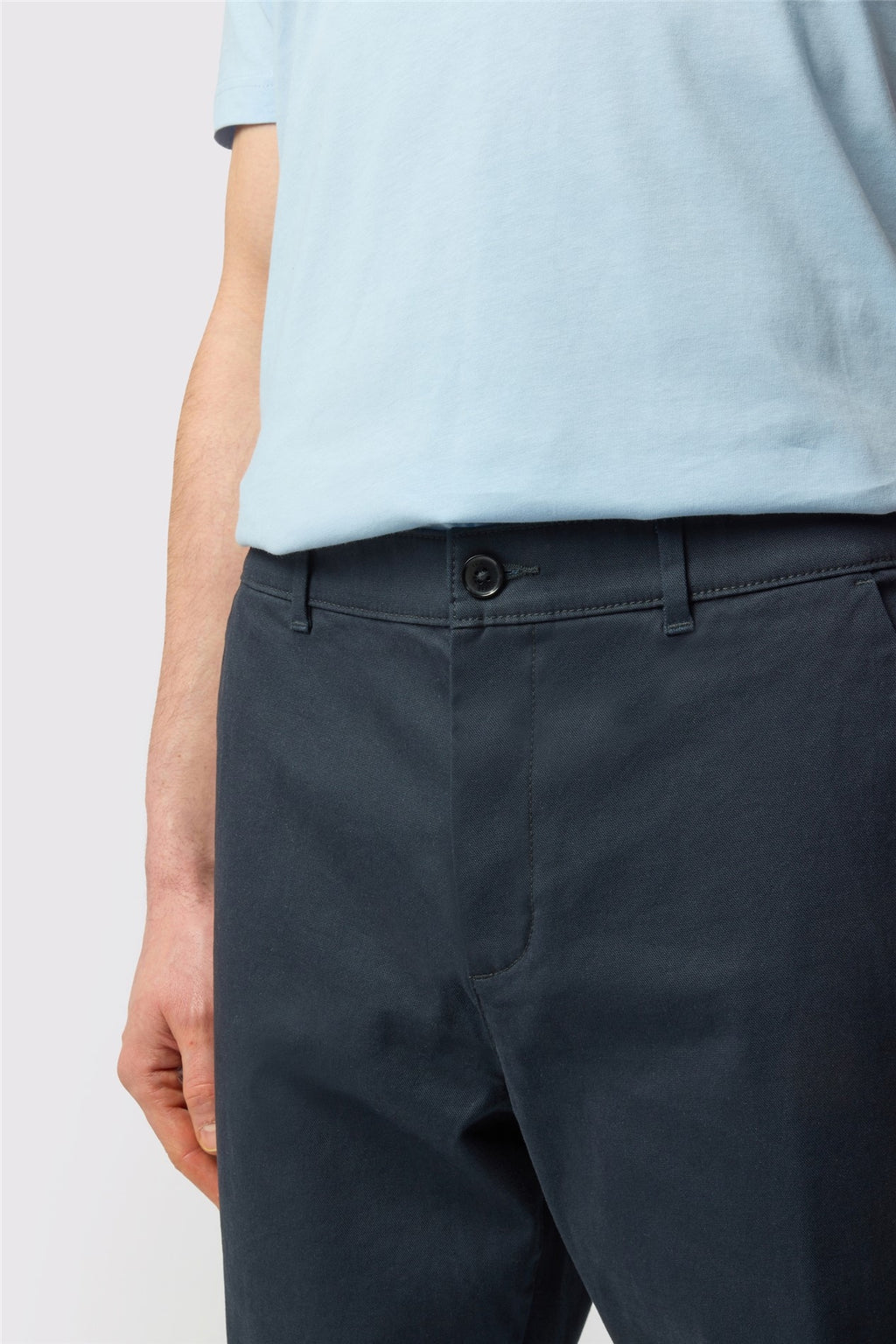 Stylish Navy Stretch Men's Trousers
