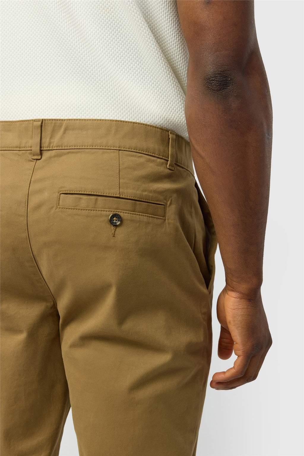Bespoke Tan Stretch Men's Trousers