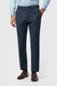 Blue Herringbone Check Men's Trousers