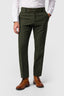 Green Herringbone Check Men's Trousers