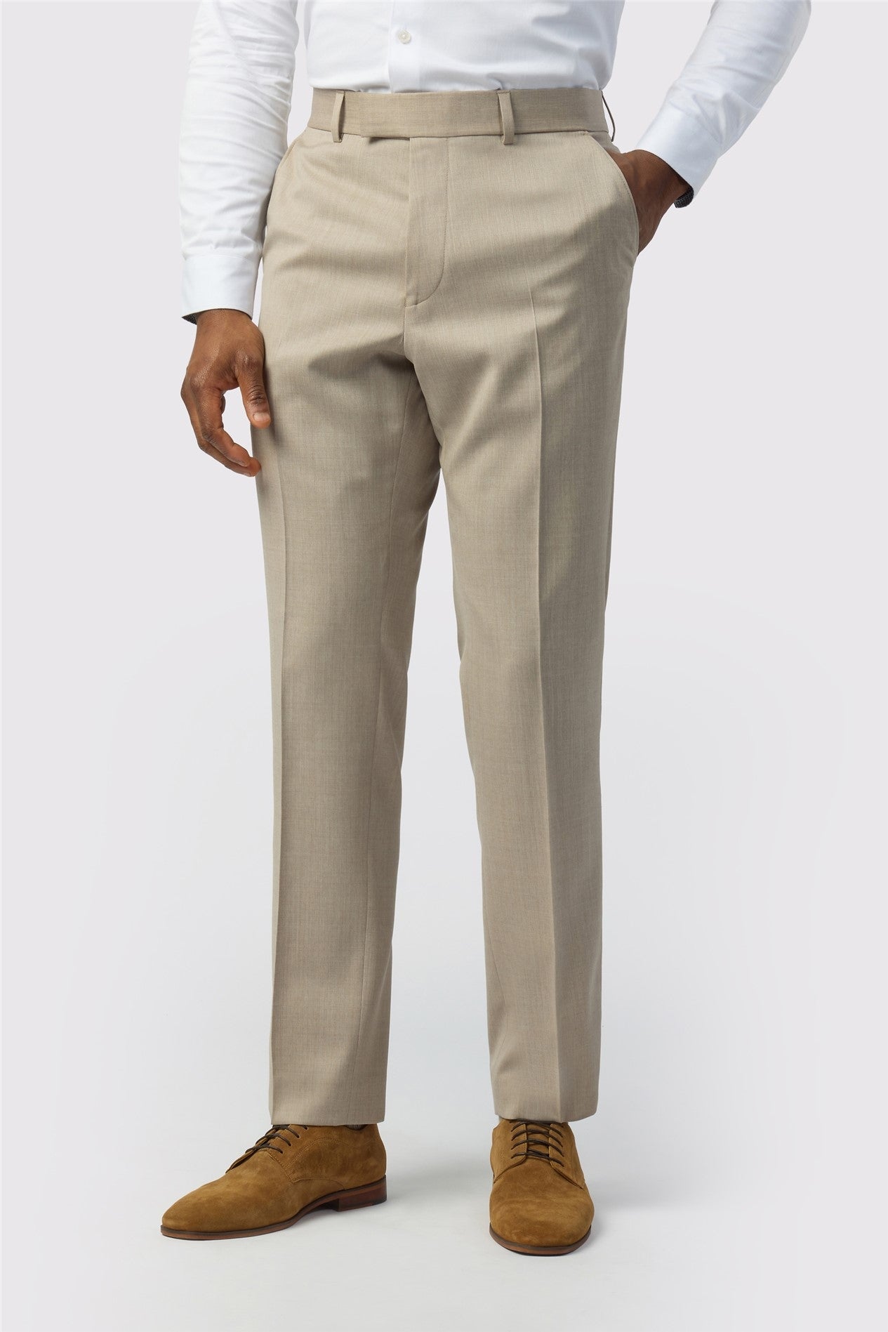 Gentle Light Khaki Men's Suit Trousers Main image