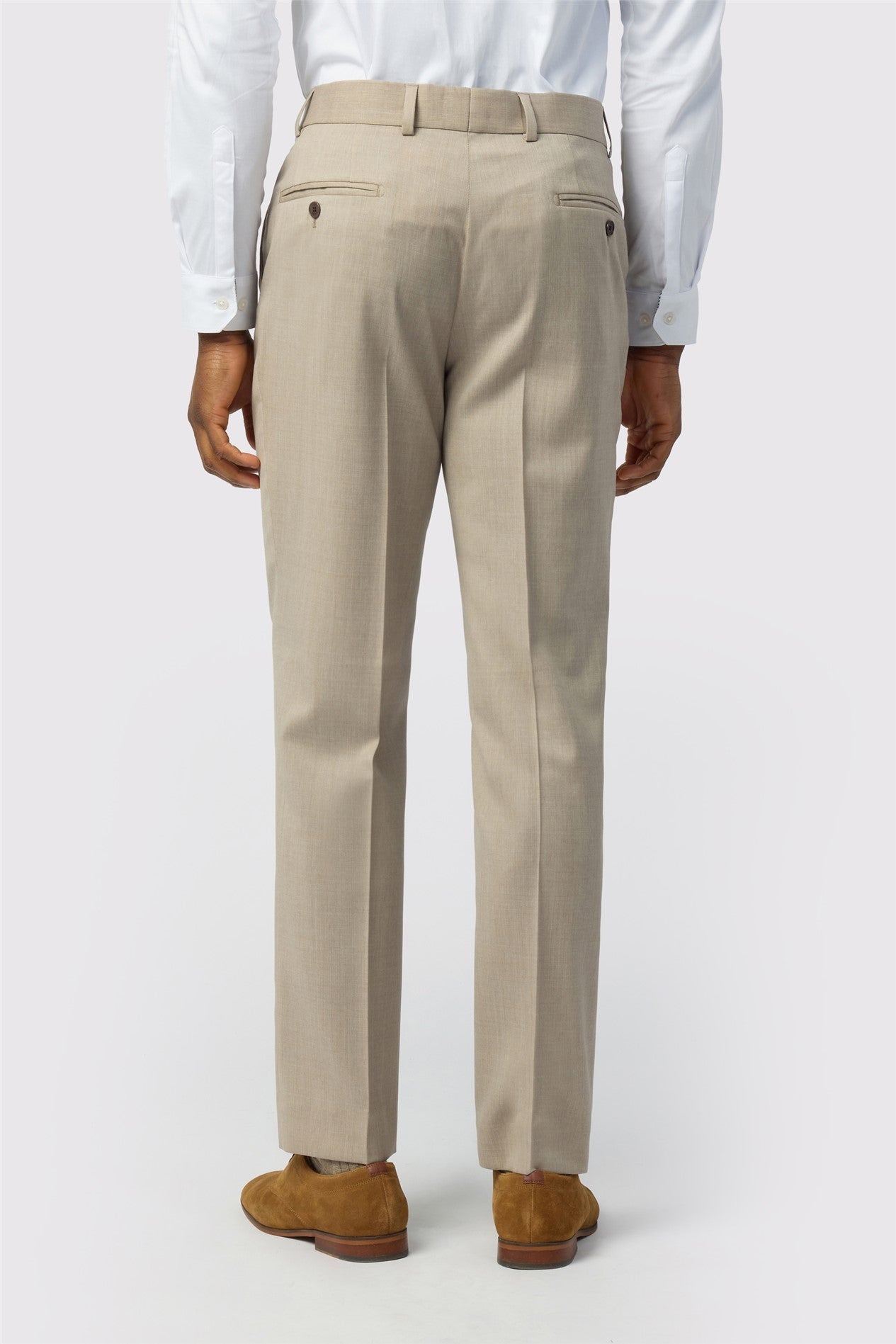 Gentle Light Khaki Men's Suit Trousers Secondary image