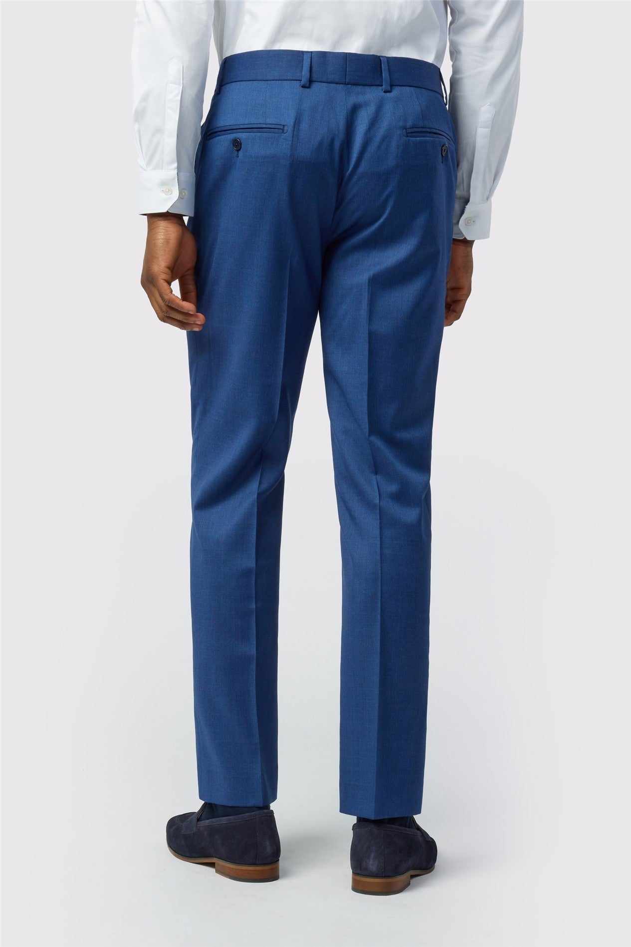 Fashion Blue Men's Suit Trousers Secondary image