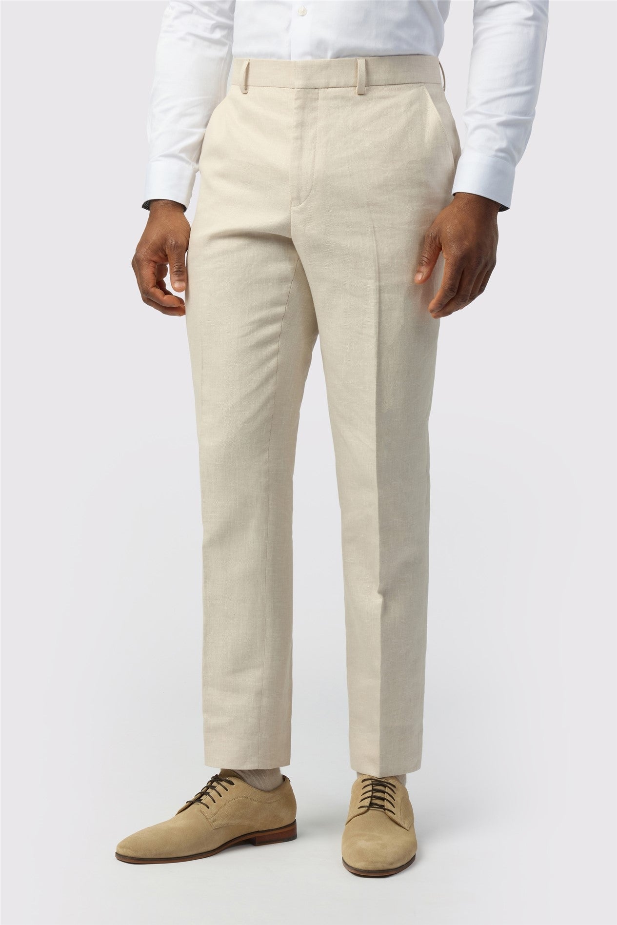 Stone Linen Men's Suit Trousers Main image