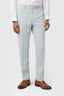Pale Light Blue Linen Men's Suit Trousers