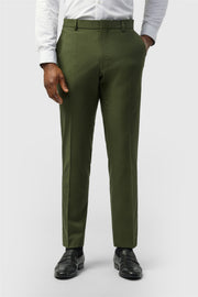 Olive Green Men's Suit Trousers