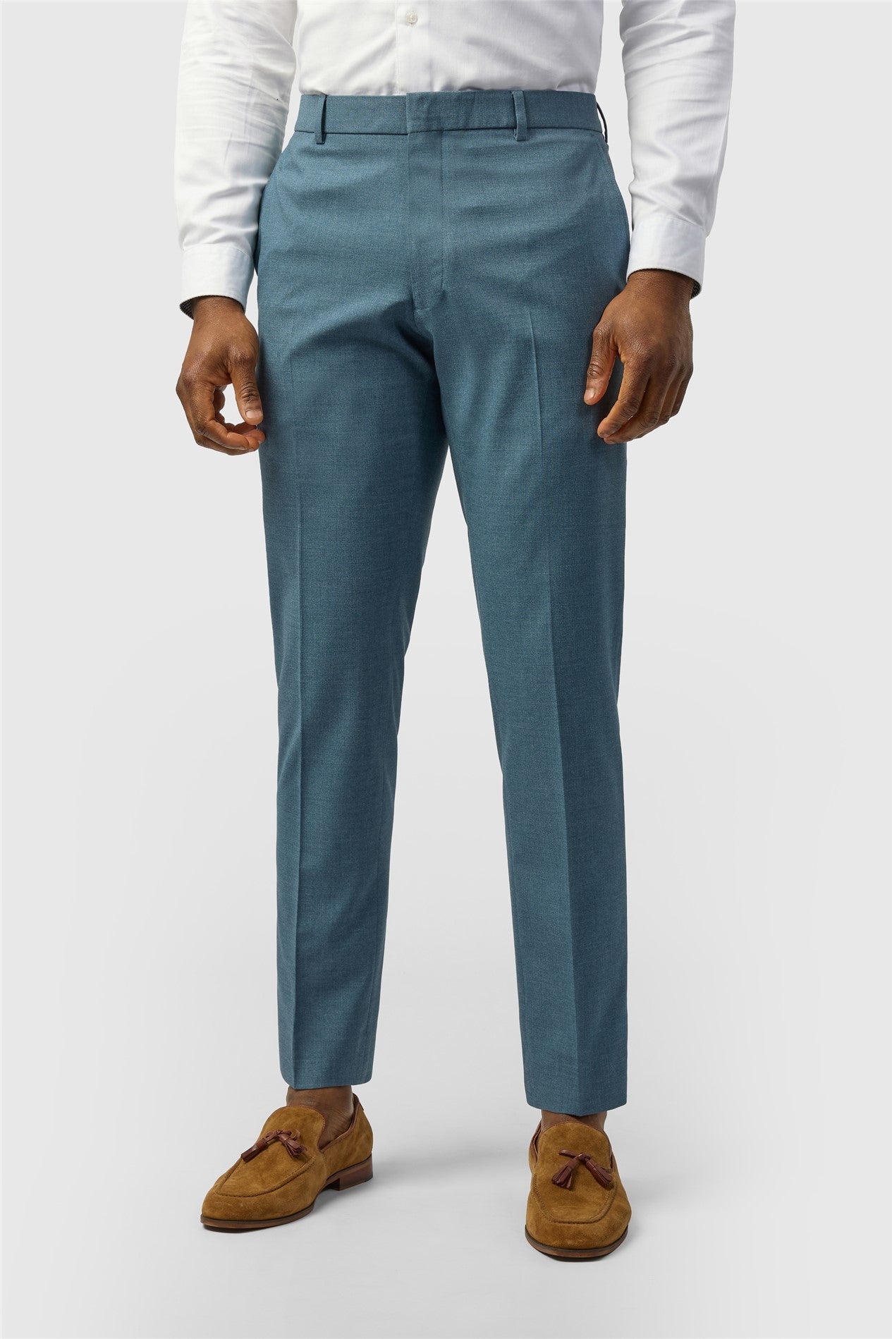 Best Fitted Blue Men's Suit Trousers Main image