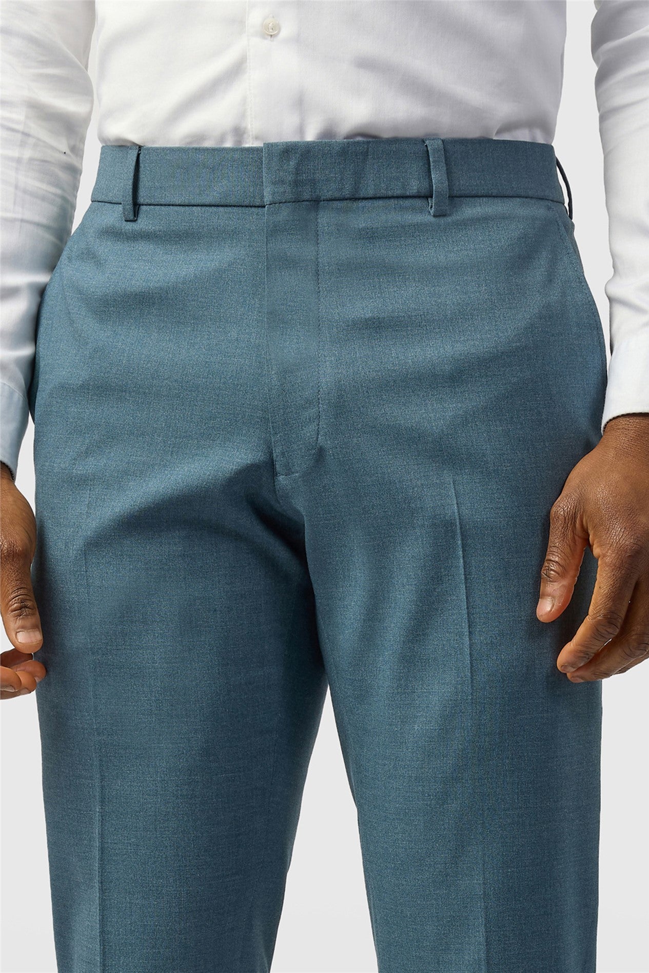 Best Fitted Blue Men's Suit Trousers Secondary image