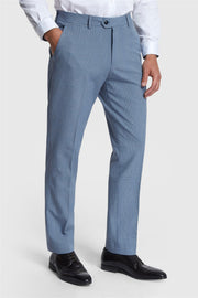 Newest Blue Check Men's Suit Trousers