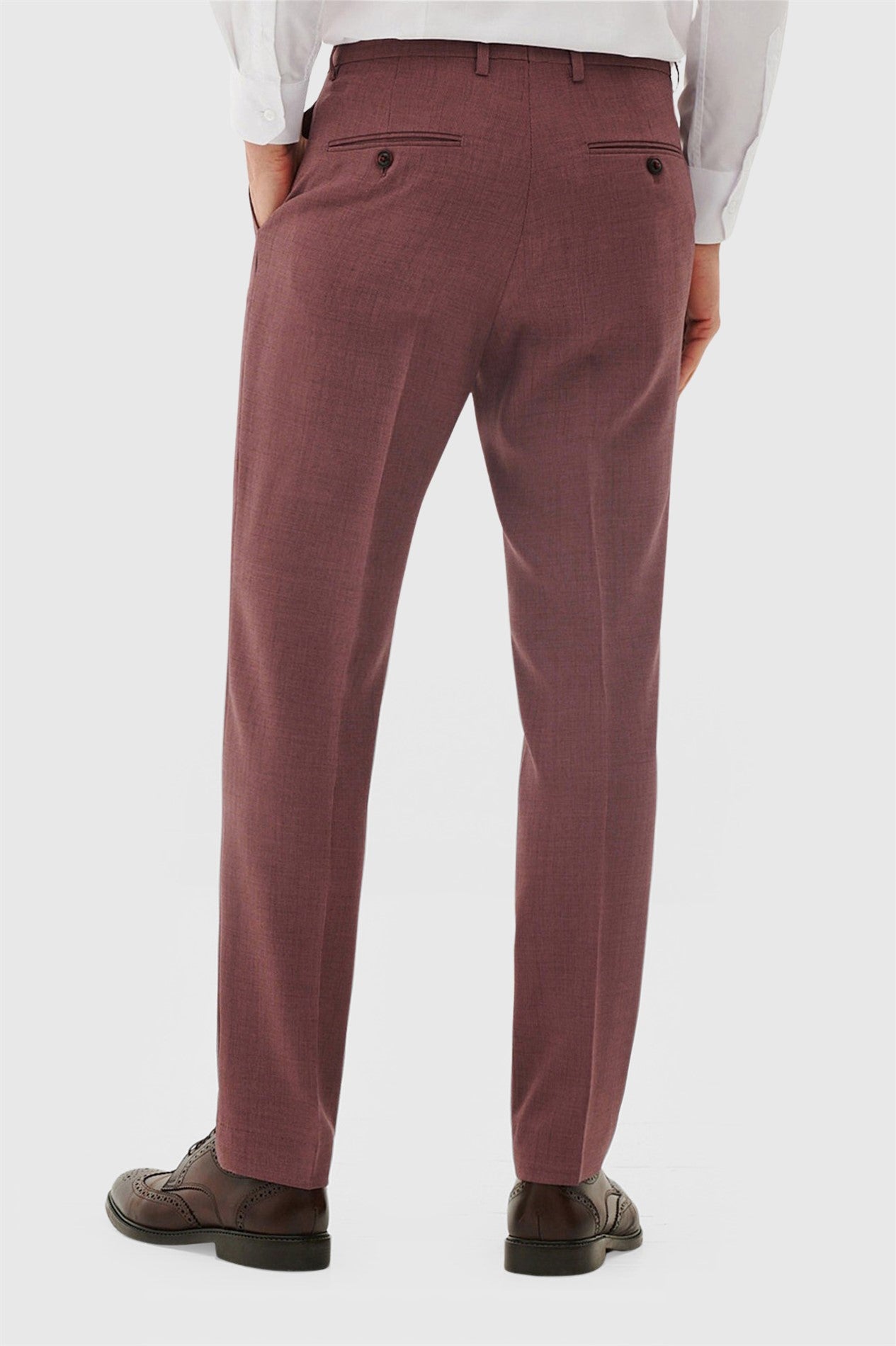 Charming Mauve Men's Suit Trousers Secondary image