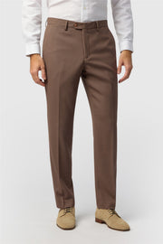Formal Brown Men's Suit Trousers
