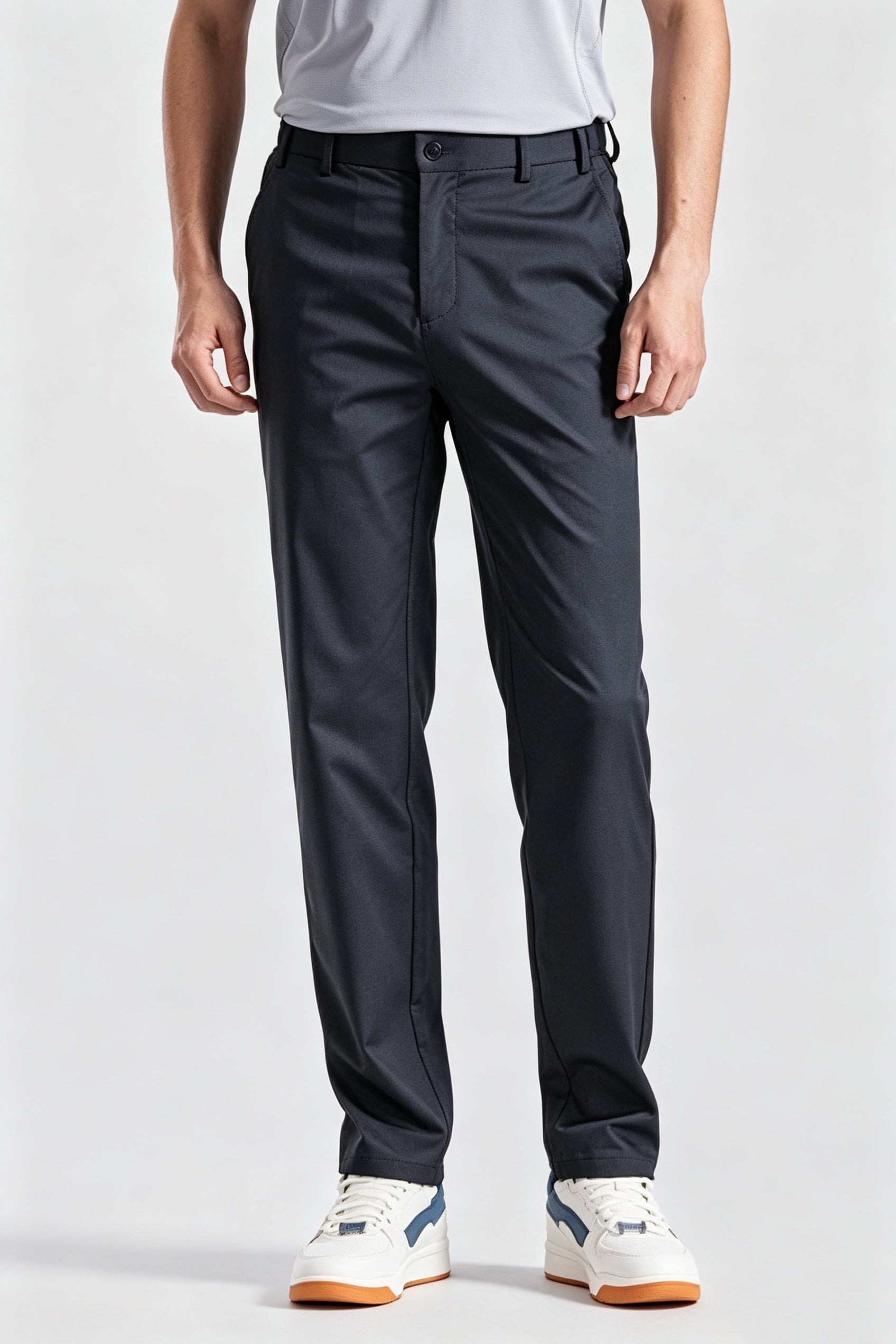 Dark Navy Casual Men's Trousers Main image