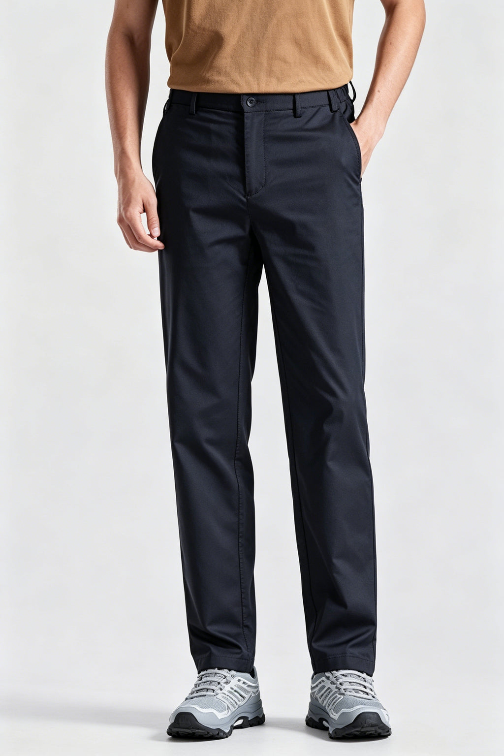 Black Casual Men's Trousers