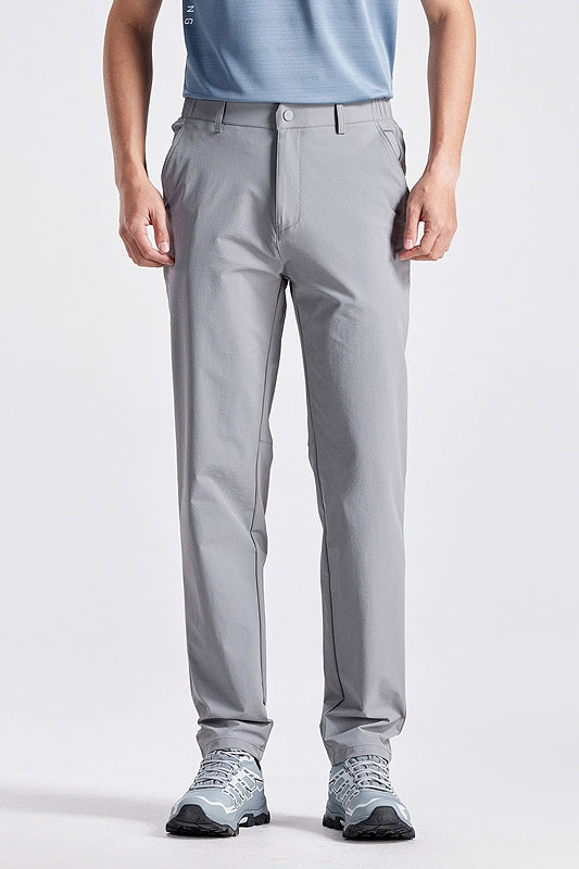 High-End Gray Casual Trousers For Men Main image