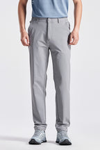 High-End Gray Casual Trousers For Men